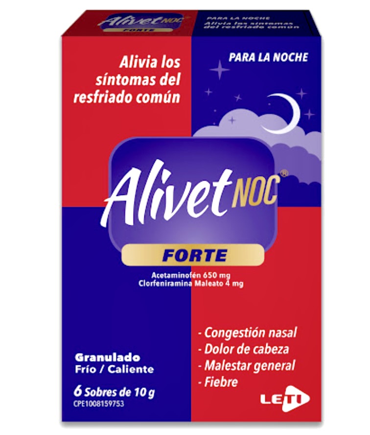 ALIVET NOCHE FORTE X 6 SOBRES LETI