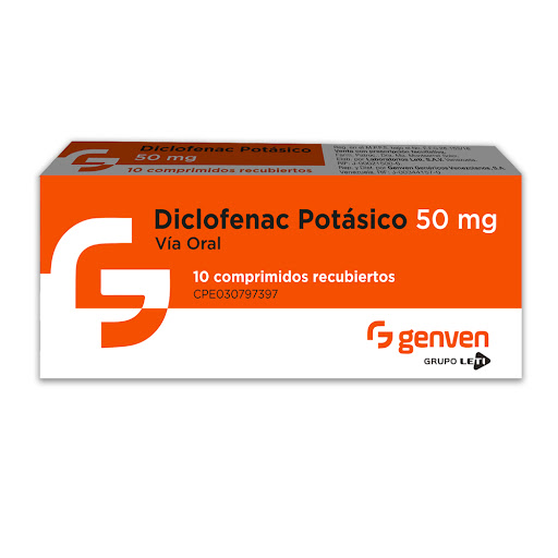 DICLOFENAC POTASICO 50MG X 10 TABLETAS GENVEN