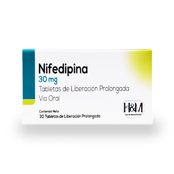 NIFEDIPINA L.P 30MG X 30 TAB H&M
