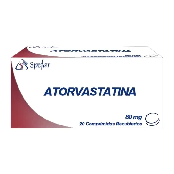 ATORVASTATINA 80MG X 20 TAB SPEFAR