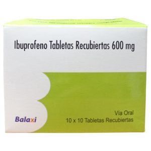 IBUPROFENO 600MG X 10 TABLETAS BALAXI