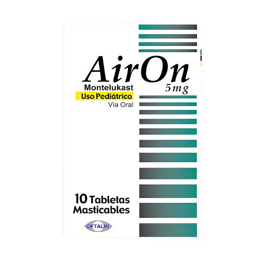 AIRON 5 MG X 10 TAB MASTICABLES PEDIATRICO
