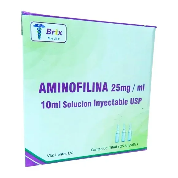 AMINOFILINA AMPOLLA 25MG/10ML I.V BRIXMEDIC