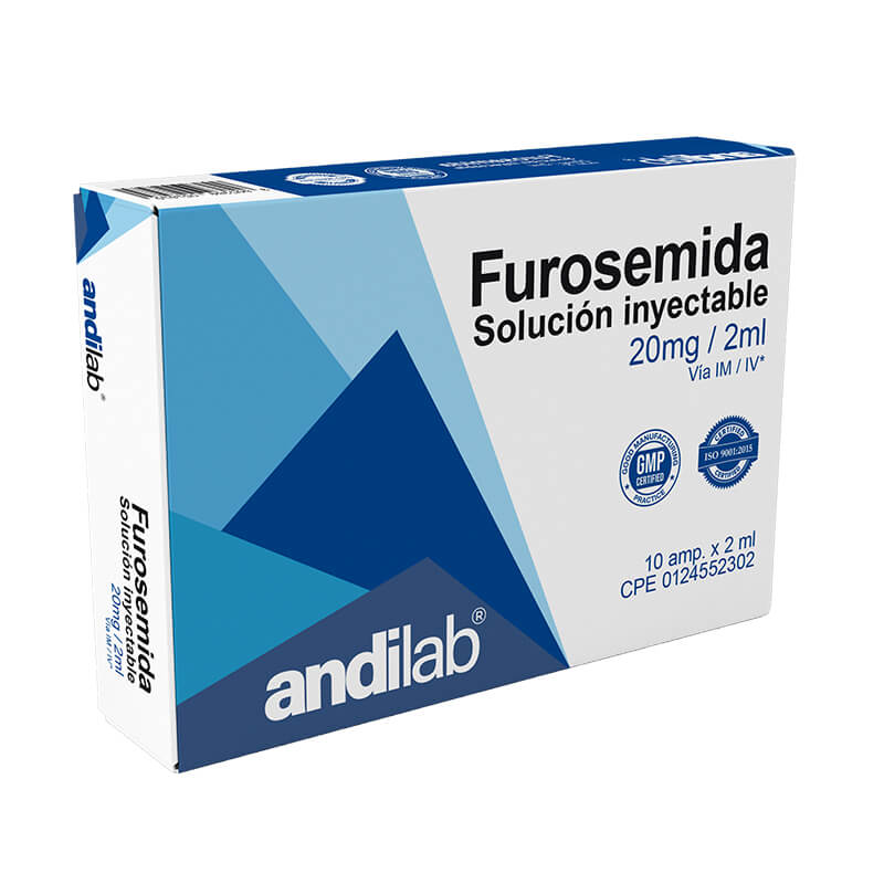 FUROSEMIDA AMP (IM/IV) 20MG/2ML CARIBE PHARMA
