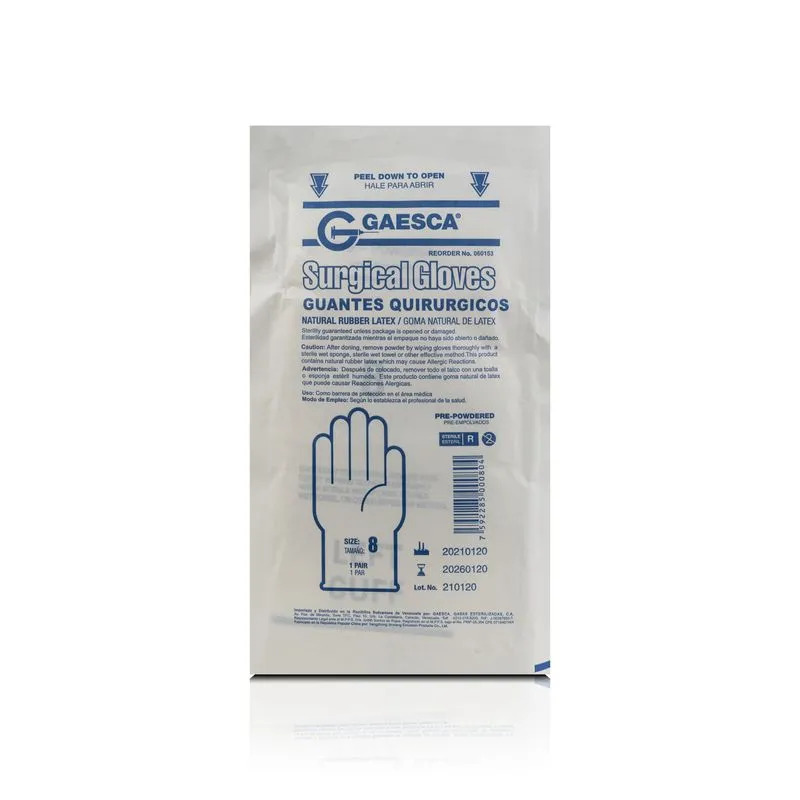 GUANTES QUIRURGICOS ESTERIL TALLA 8 X UNI