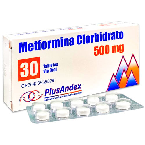 METFORMINA 500MG X 30 TAB PLUSANDEX